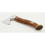 Karesuando Kniven Vuogas Axe Brown 4042-00 - Satin Stainless Head, 4.88-Inch Blade, Reindeer Antler Pommel by Karesuando Kniven