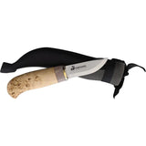 Karesuando Kniven Sami Winter Giron 4046-00 - 5Cr13MoV Stainless Blade With Oiled Birch And Reindeer Antler Handle by Karesuando Kniven