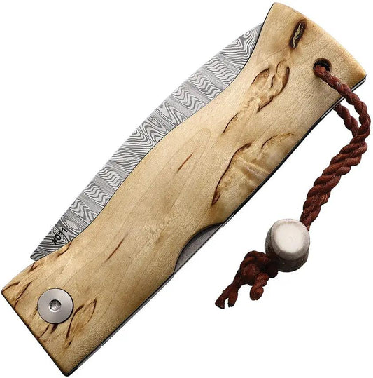 Karesuando Kniven Paltsa Lockback Nordic 4060-06 - Nordic Light Damasteel Blade by Karesuando Kniven