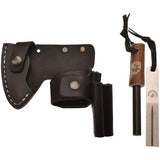Karesuando Kniven Bushcraft Axe Carbon Black Set 4348-90 - Firesteel and Diamond Sharpener with Antler Accents by Karesuando Kniven