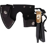 Karesuando Kniven Bushcraft Axe Set - 5Cr15MoV Head With Moose Antler Pommel And Fire Steel Diamond Sharpener by Karesuando Kniven