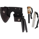 Karesuando Kniven Bushcraft Axe Set - 5Cr15MoV Head With Moose Antler Pommel And Fire Steel Diamond Sharpener by Karesuando Kniven