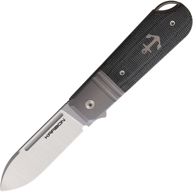 KARBON Ahoy Framelock Black Mic KEN2 BLACK MICARTA by KARBON