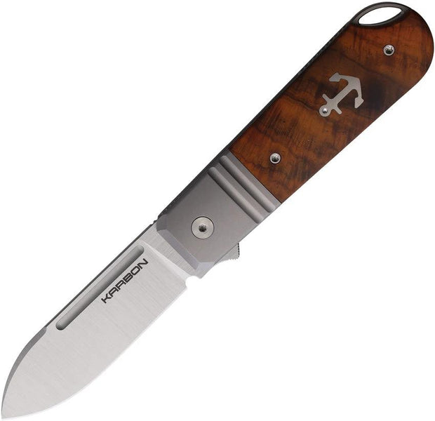 KARBON Ahoy Framelock Ironwood KEN2 IRON WOOD by KARBON