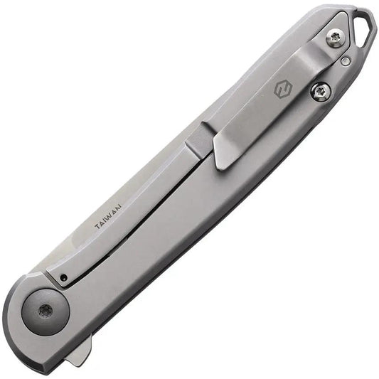 KARBON Tidbit Framelock BB - Satin Bohler N690 Blade With Extended Tang And Pocket Clip by KARBON