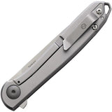 KARBON Tidbit Framelock BB - Satin Bohler N690 Blade With Extended Tang And Pocket Clip by KARBON