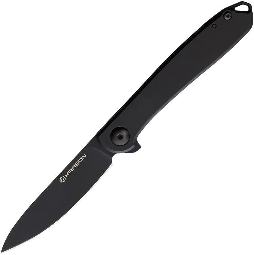 KARBON Tidbit Framelock Black KARB107 BLACK PVD BLACK BLADE by KARBON