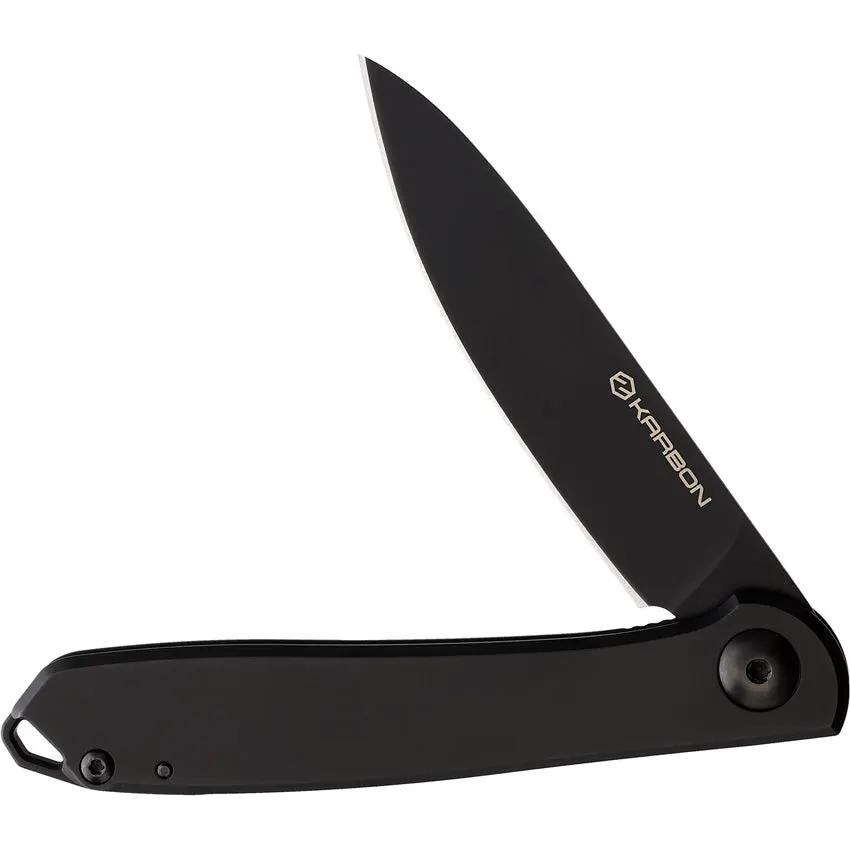 KARBON Tidbit Framelock Black KARB107 BLACK PVD BLACK BLADE by KARBON