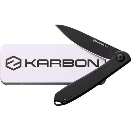 KARBON Tidbit Framelock Black KARB107 BLACK PVD BLACK BLADE by KARBON