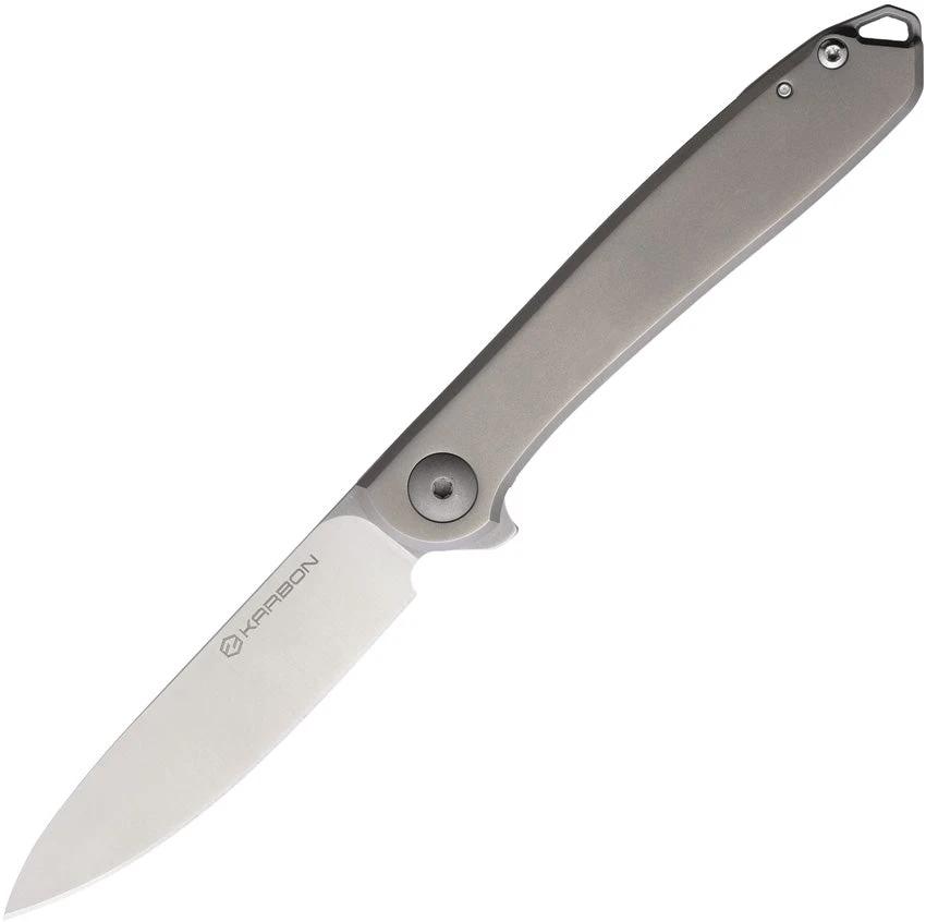 KARBON Tidbit Framelock Ti S35VN TIDBT TITANIUM S35VN by KARBON