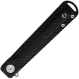 KARBON Beatnik Framelock - 14C28N Sandvik Stainless Blade With Black Aluminum Handle And Extended Tang by KARBON