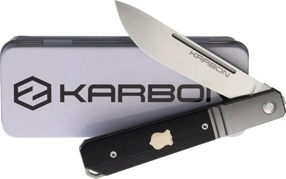 KARBON Flatline Framelock Black G10 KARB112 by KARBON