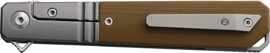 KARBON Flatline Framelock Tan G10 KARB113 TAN G10 by KARBON