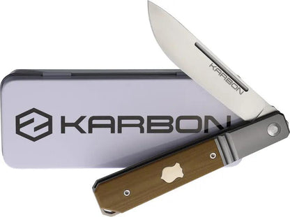 KARBON Flatline Framelock Tan G10 KARB113 TAN G10 by KARBON
