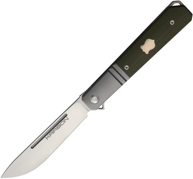 KARBON Flatline Framelock OD G10 KARB114 OD GREEN G10 by KARBON