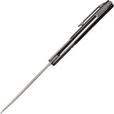 KARBON Flatline Framelock - Blue Carbon Fiber Inlay With Gray Titanium Handle Three Inch Satin 154CM Blade by KARBON