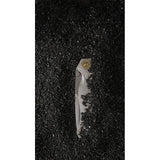 KARBON Buck Horn Linerlock Knife Gray Aluminum Handle - Sandvik 14C28N Blade 3.75in by KARBON