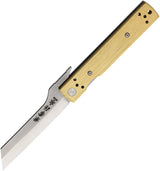 Kanetsune Brushed Brass Linerlock KB-561 by Kanetsune
