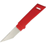 Kanetsune Kiridashi Knife Plastic KB614 - Japan Made 420J2 Stainless Blade With Red Plastic Handle by Kanetsune