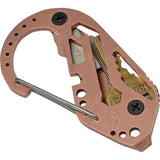 KeyBiner Copper Key Biner - Multi Tool Carabiner With Bottle Opener Nail File Pry Bar Screwdriver And 14 Key Capacity by KeyBiner