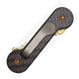 KeyBar Carbon Fiber CF-FULL-BP - Holds Up To 12 Keys With Adjustable Tension O-Rings And Pocket Clip by KeyBar