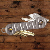 KeyBar Slayer Slay-TKB - Holds Up To 12 Keys With Anodized Sculpted Titanium Faceplates And Pocket Clip by KeyBar
