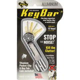 KeyBar Flag Aluminum BLKANO-DAF - Black Anodized Distressed Flag Key Organizer Holds 12 Keys by KeyBar