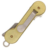 KeyBar Brass BRSKB-BP - Adjustable 3.5 Inch Key Organizer With O Rings For Tension And Up To 12 Keys by KeyBar