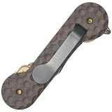 KeyBar Cratered Titanium - Holds Up To 12 Keys With Adjustable Tension And Screws For 4, 8, Or 12 Keys by KeyBar