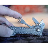 KeyBar Cratered Titanium - Holds Up To 12 Keys With Adjustable Tension And Screws For 4, 8, Or 12 Keys by KeyBar