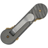KeyBar Carved Titanium Key Organizer TKB HLF BP - Holds Up To 12 Keys With Adjustable Tension And Fob Link by KeyBar