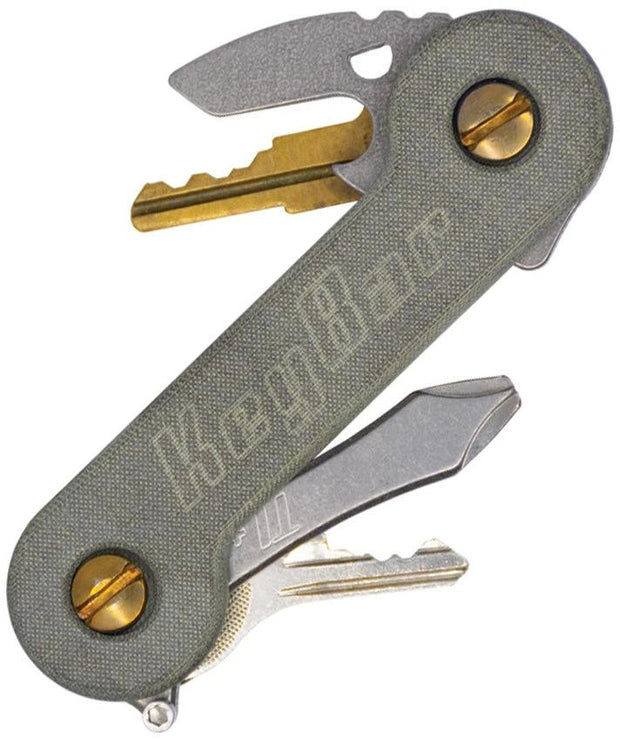 KeyBar KeyBar Green Linen Micarta MCTRA-GRN-BP by KeyBar