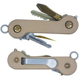 KeyBar G10 Coyote Brown - Adjustable Key Organizer With O-Ring Tension And Key Fob Link by KeyBar