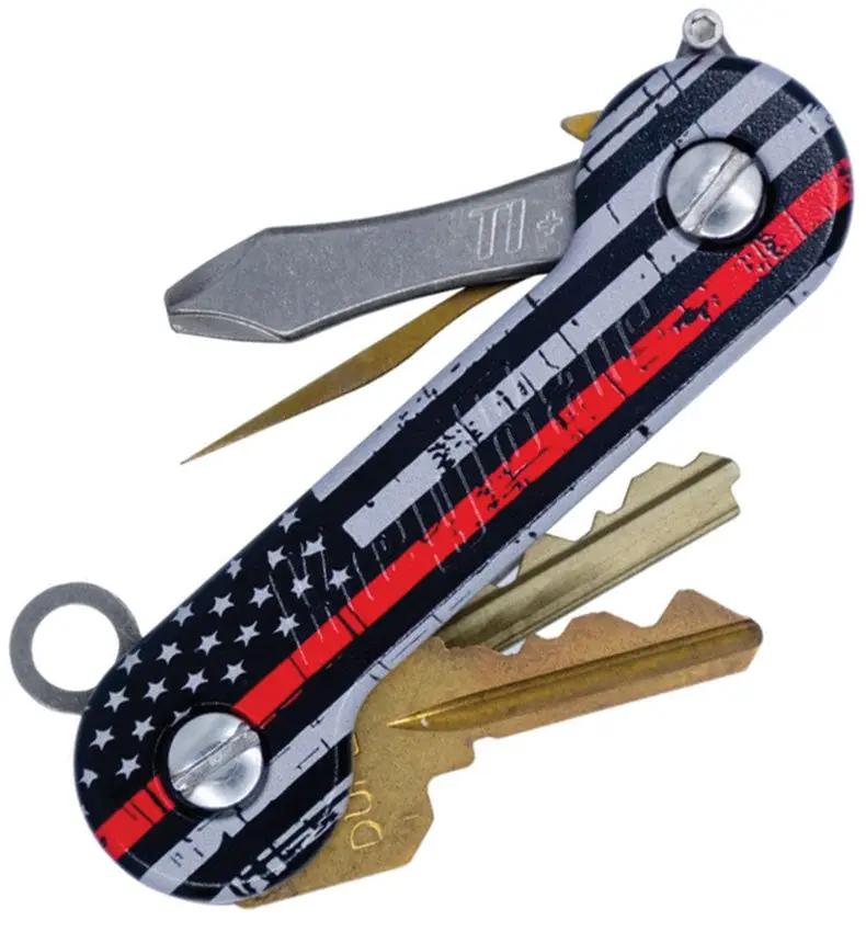 KeyBar KeyBar Aluminum UV Thin Line AKB-LINE-RED-BP by KeyBar