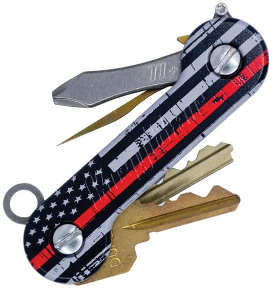 KeyBar KeyBar Aluminum UV Thin Line AKB-LINE-RED-BP by KeyBar