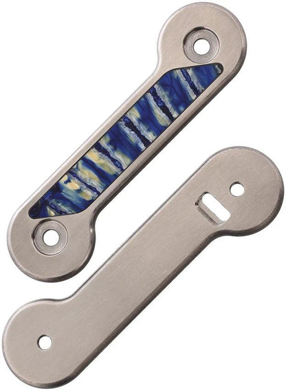 KeyBar KeyBar Ti Mammoth Tooth Blue TKB-INLAY-MAM-TTH-BLU by KeyBar