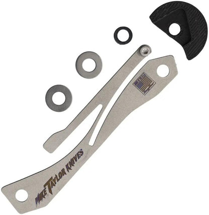 Mike Taylor Knives Blade Insert Tanto ACS TNTO S30V Titanium Drop Lock Secure Locking For KeyBar by Mike Taylor Knives