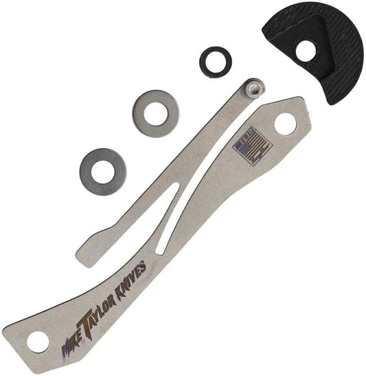 Mike Taylor Knives Blade Insert Tanto ACS TNTO S30V Titanium Drop Lock Secure Locking For KeyBar by Mike Taylor Knives