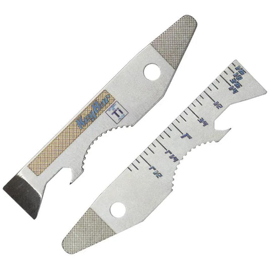 KeyBar Whachamacallit Insert ACS-RULER - Titanium Ruler With 1/16 Inch Increments Bottle Opener And Pry Bar by KeyBar