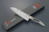 Kanetsune Santoku 170mm KC-193 Knife - 17 Layer Damascus Blade With VG-10 Core Edge by Kanetsune