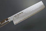 Kanetsune Sairyu Usubagata 165mm KC-371 - Damascus Blade With Brown Wood Handle by Kanetsune