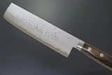 Kanetsune Sairyu Usubagata 165mm KC-371 - Damascus Blade With Brown Wood Handle by Kanetsune