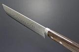 Kanetsune Sairyu Usubagata 165mm KC-371 - Damascus Blade With Brown Wood Handle by Kanetsune