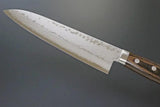 Kanetsune Sairyu Kengata 180mm KC-372 - Damascus Steel Blade For Superior Sharpness Brown Wood Handle Boxed by Kanetsune