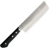 Kanetsune Usubagata 165mm KC-946 - VG-1 Stainless Core With SUS410 Tsuchime Blade And Black Plywood Handle by Kanetsune