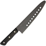 Kanetsune Gyuto Round Tip FC G210 RT - Black Coated Stainless Blade With Ergonomic Black Wood Handle by Kanetsune