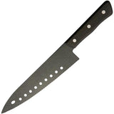 Kanetsune Gyutou Serrated FC-G210-S - Black Coated 8 Inch Serrated Blade With Brown Wood Handle by Kanetsune