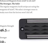 KitchenDAO Magnetic Knife Rack 2 Pack 13 Inch Diamond Pattern - Strong Magnetic Hold for Knives and Utensils by KitchenDAO