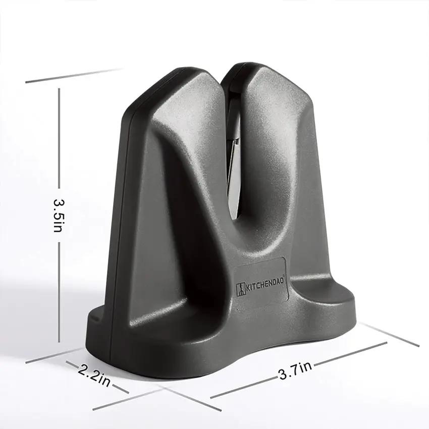 KitchenDAO V Sharpener - Adjustable Sharpening Angle, Non Slip Base, Compact Knife Sharpening Solution by KitchenDAO