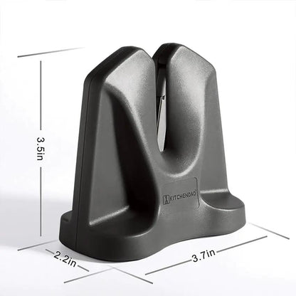 KitchenDAO V Sharpener - Adjustable Sharpening Angle, Non Slip Base, Compact Knife Sharpening Solution by KitchenDAO